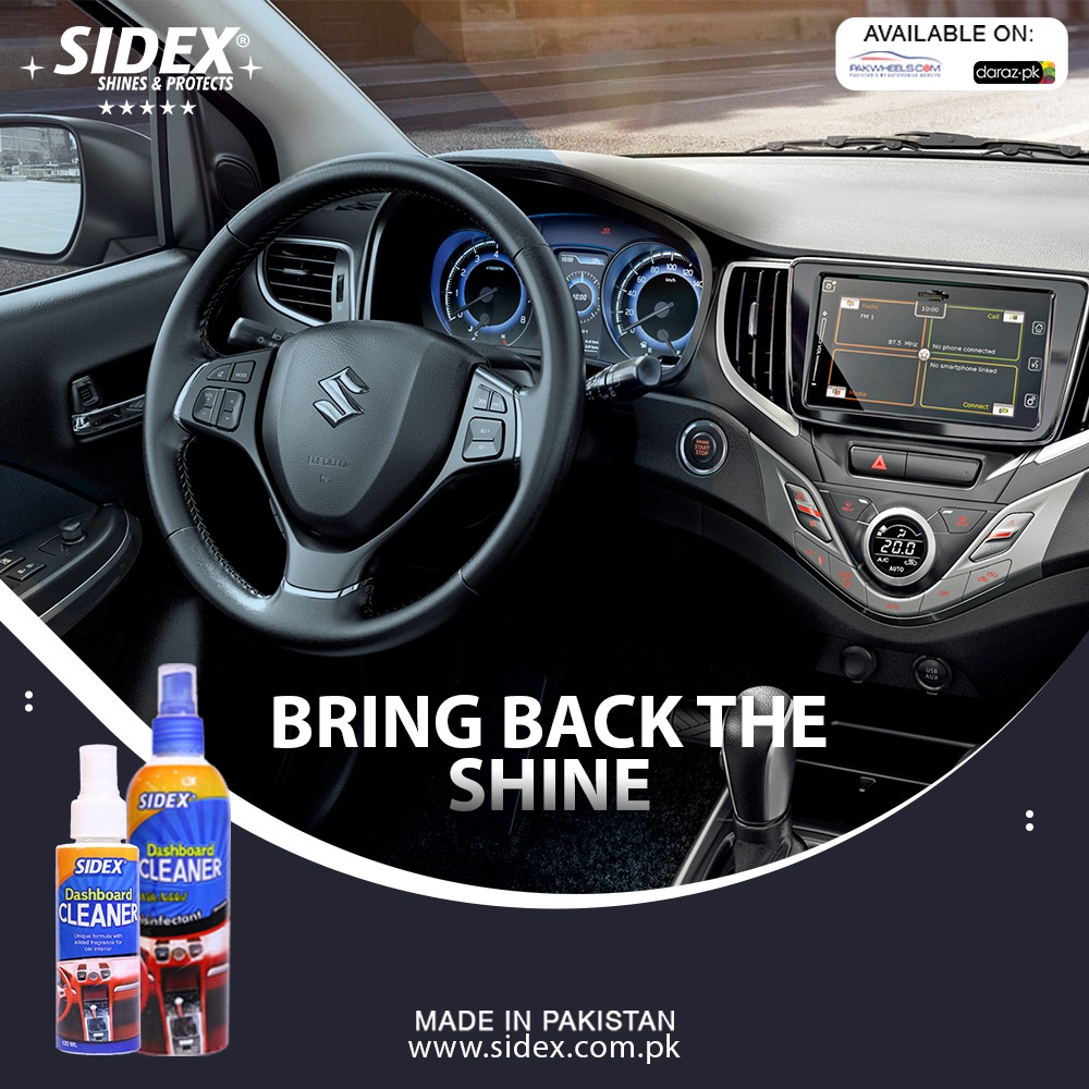 Buy Sidex Dashboard Cleaner Shiner Restorer 120ml in Pakistan