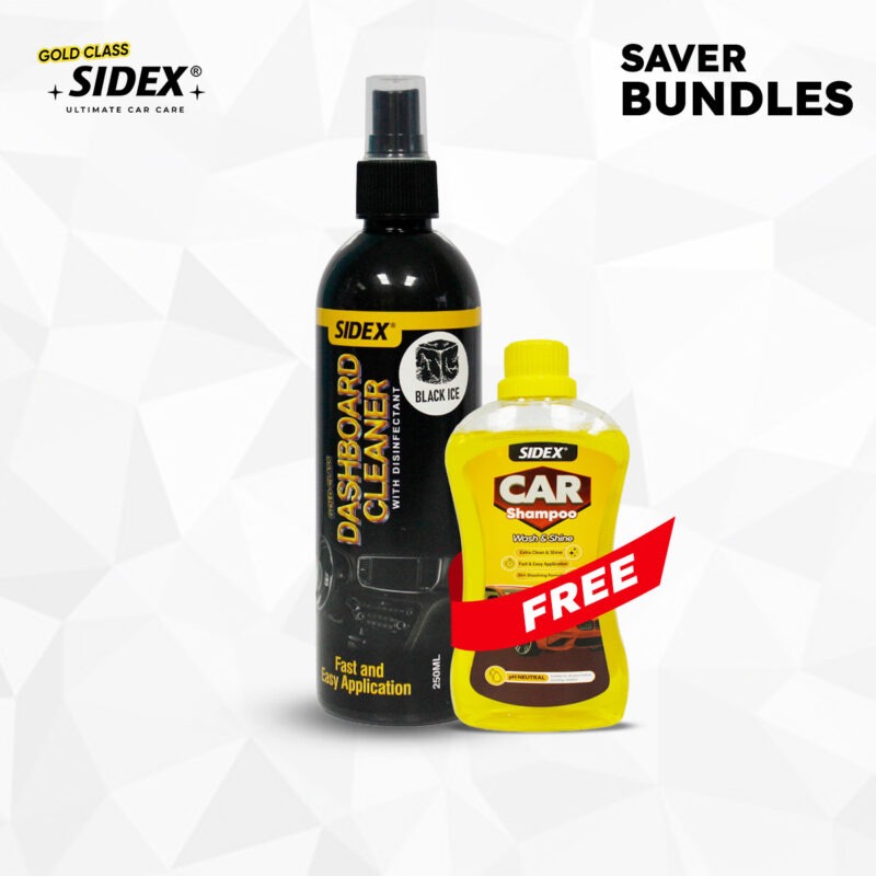 (Saver Deal-1) Dashboard Cleaner 250ml with Free Wash & Shine Shampoo)