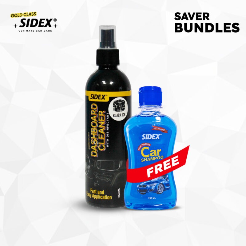 (Saver Deal-3) Dashboard Cleaner 250ml with Free High Foaming Shampoo