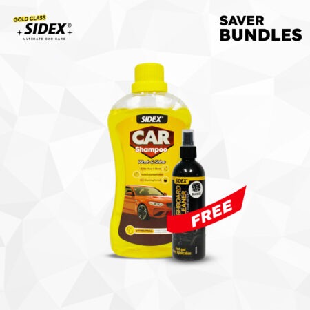 (Saver Deal-5) Wash & Shine Shampoo 500ml with Free Dashboard Cleaner
