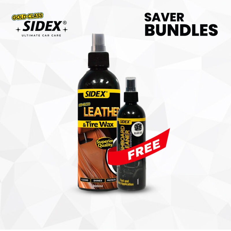 (Saver Deal-9) Leather & Tire Wax with Free Dashboard Cleaner 120ml