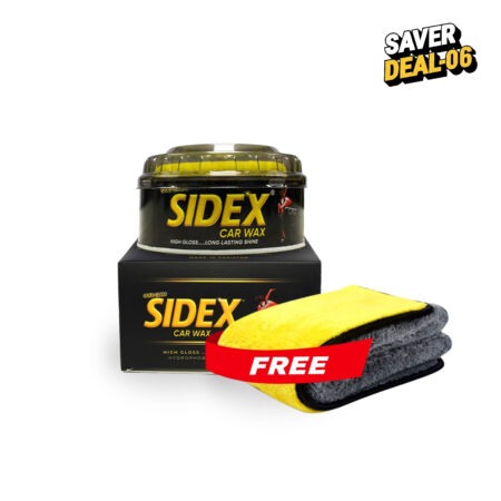 (Saver Deal-6) Sidex Car Wax with Free Microfiber Cloth