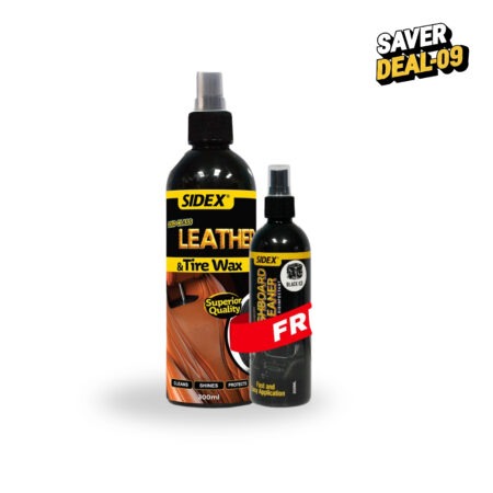 (Saver Deal-9) Leather & Tire Wax with Free Dashboard Cleaner 120ml